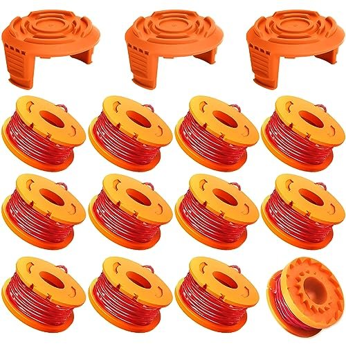 Topemai Wa0010 Replacement Trimmer Spool Line 0.065 For Worx Wg154