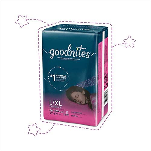 Goodnites, Girls Bedwetting Underwear, L/Xl, 11 Ct - Imported