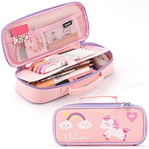 ANGOOBABY Small Pencil Case Student Pencil Pouch Coin Pouch  Cosmetic Bag Office Stationery Organizer For Teen School-Beige : Office  Products