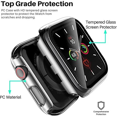 Hankn 2 Pack 38Mm Clear Case Compatible With Apple Watch Series 3