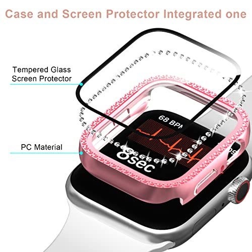 JETech Case with Screen Protector Compatible with Apple Watch Series 8 7  45mm