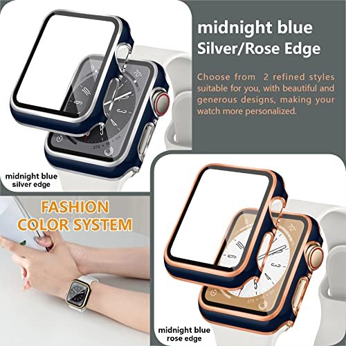 Spigen Tough Armor Designed For Apple Watch Series 9/8/7 45Mm Case With  Built-In Touch Sensitive Tempered Glass Screen Protector - Black - Imported  Products from USA - iBhejo