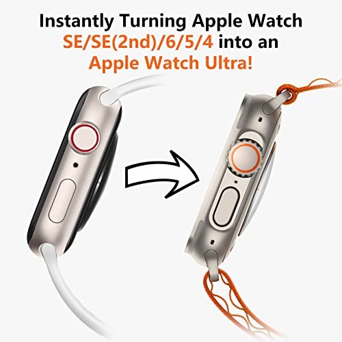 Amband 3 In 1 Metal Case Compatible With Apple Watch Series 6/5/4