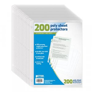  Samsill High Capacity Sheet Protectors, 50 Pack, 8.5