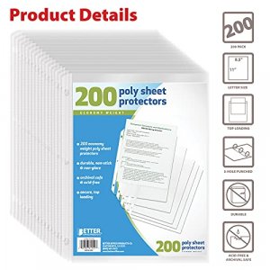  Samsill High Capacity Sheet Protectors, 50 Pack, 8.5