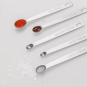 5 Pcs Mini Measuring Spoons Set, Stainless Steel Small Measuring Spoons Tad  1/4 Tsp, Dash 1/8 Tsp, Pinch 1/16 Tsp, Smidgen 1/32 Tsp, Drop 1/64 Tsp Fo -  Imported Products from USA - iBhejo
