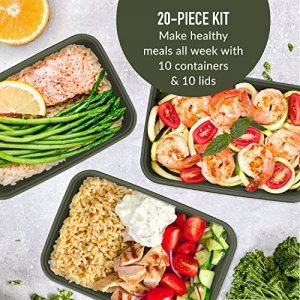 Enther Meal Prep Containers 20 pack 1 Compartment with Lids, Food Storage  Bento BPA Free | Stackable…See more Enther Meal Prep Containers 20 pack 1