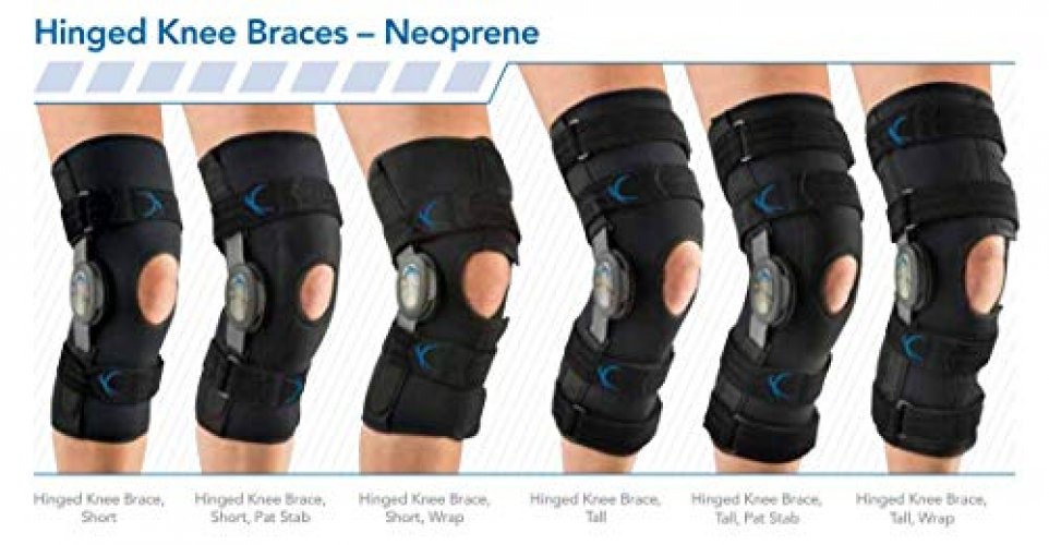 United Ortho 300250-07 Tall Neoprene Wraparound Hinged Knee Support Brace,  Large - Imported Products from USA - iBhejo