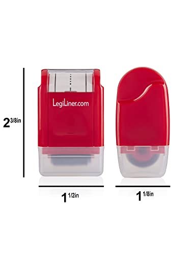 LegiLiner Self-Inking Teacher Stamp-3/4 inch Dashed Handwriting Lines Roller Stamp