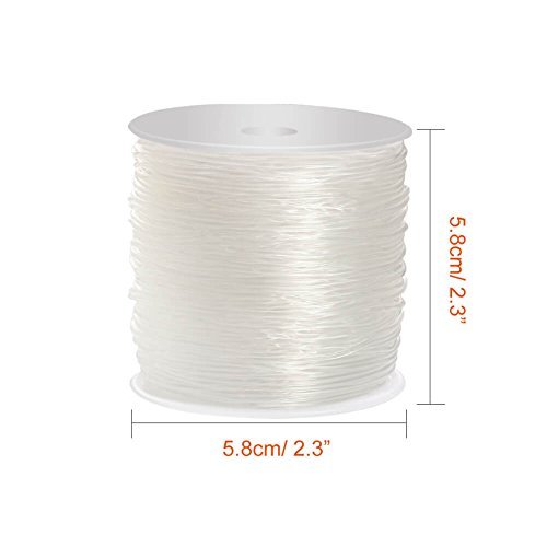 Paxcoo 1.2Mm Elastic Stretch String Cord For Jewelry Making