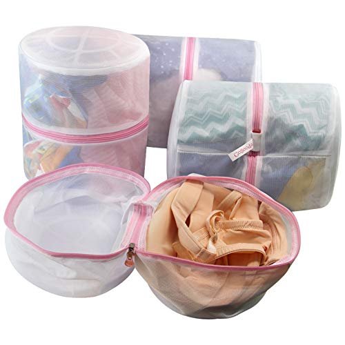 Gogooda 4 Pcs Mesh Laundry Bag For Bras Lingerie Wash Bag For