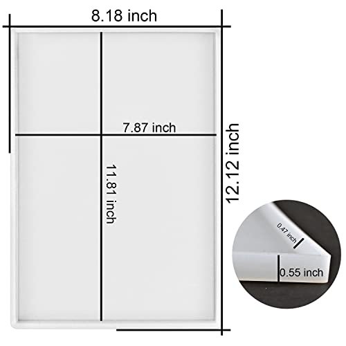 ResinWorld DIY Silicone Tray Molds Large-size Square Molds DIY