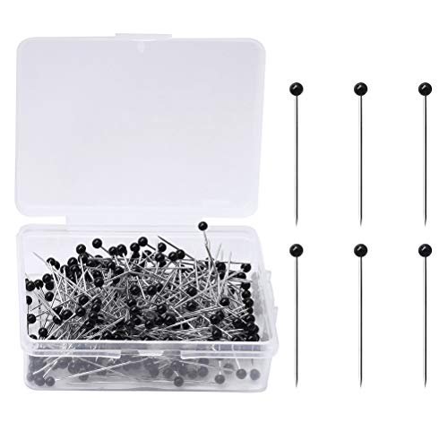 250 Pieces Sewing Pins Ball Glass Head Pins Straight Quilting Pins For  Dressmaker Jewelry Decoration, Black - Imported Products from USA - iBhejo