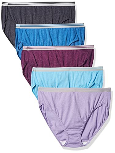 Fruit of the Loom Women's Heather Low-Rise Hipster Panty, Assorted