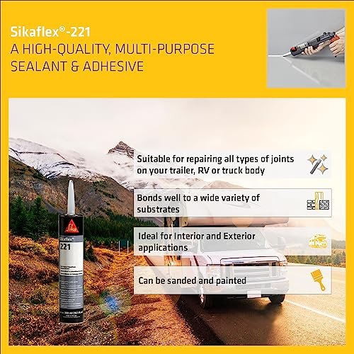 Sika Sikaflex-221, White, Multi-Purpose Sealant/Adhesive