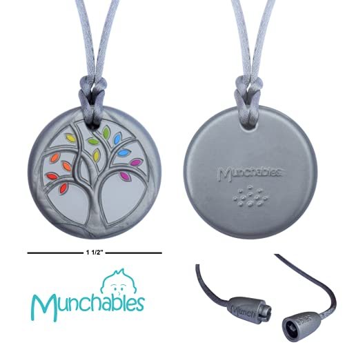 Buy Chewigem textured & Smooth, Discreet, Chewable Necklace & Sensory Chew,  stimming and fidget aid -Mild - Mod chewers - designed for Anxiety  Reduction & Improved Focus. Created as a calming aid