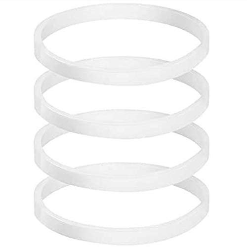 5 Pack Rubber Gaskets Replacement Seal White O-Ring for Nutri