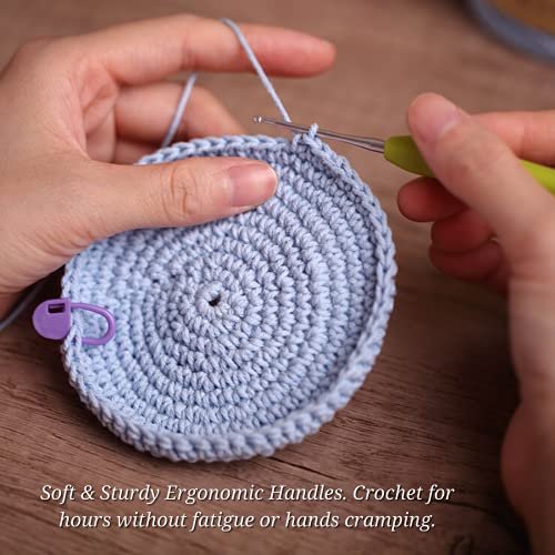 10 Small Sizes Crochet Hooks Set, 0.5Mm - 2.75Mm Ergonomic Soft