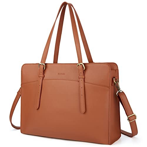 Women Handbag Laptop Tote Bag Large PU Leather Shoulder Bag Designer  Lightweight Computer Tote Bag, Gift with a Ladies Purse | Fruugo IT