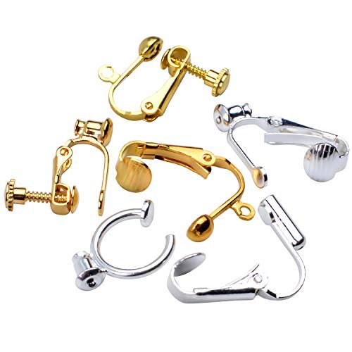 8pcs convert pierced earrings to clip on earring findings jewelry