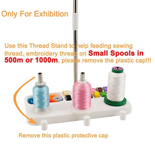 Thread Stand 3 Spools Holder for Domestic Embroidery and Sewing Machines Thread  Spool Holder Stand Home-Base light purple