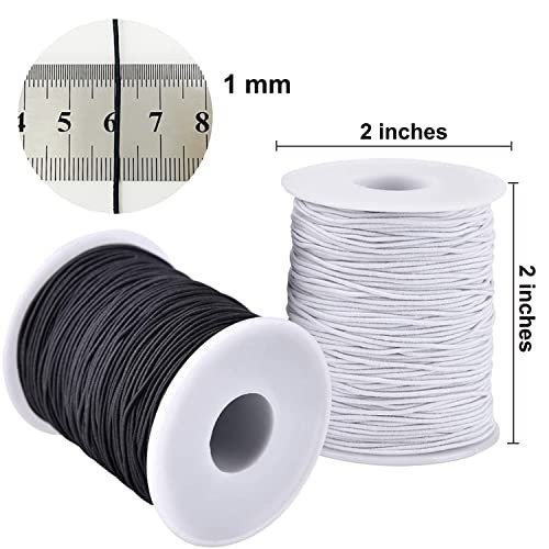  Stretchy String for Bracelets, Anezus 3 Rolls Elastic