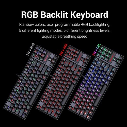 Redragon K552 Mechanical Gaming Keyboard Rgb Led Backlit Wired
