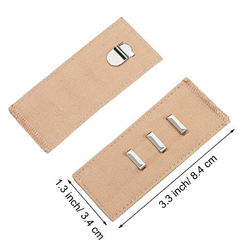 Amazon.com: Fabric Pants Extenders (Dress Pants Hooks) - Hook & Bar (Clasp) Waist  Extenders for Slacks, Trousers, Khakis and Pants by Comfy Clothiers :  Industrial & Scientific