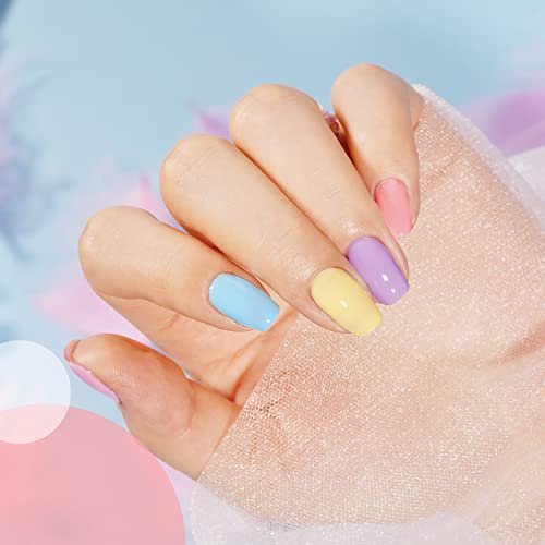 Amazon.com : Beetles 20 Pcs Gel Nail Polish Kit Nude Pink Neon Red Nail Gel  Pastel Yellow Blue Gel Polish Set with Glossy Matte Top Base Coat with 12  Color Unicorn Dreamy