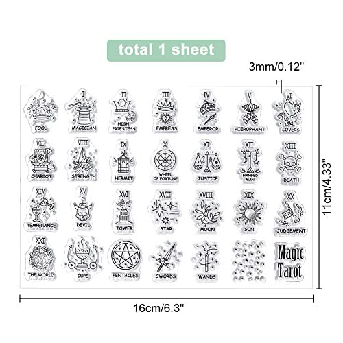 The Emperor Tarot Card Rubber Stamp for Stamping Crafting Planners