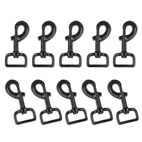 60pcs Swivel Snap Hooks And D Rings For Lanyard And Sewing Projects (1 Inch  Inside Width)