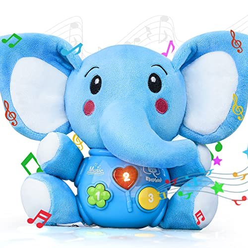Steam Life Baby Toys 3-6 Months Baby Boy Gifts Newborn Musical Toys Plush  Elephant For Baby 6 To 12 Months Infant Toys For Baby Boys Girls 0-6 Month  - Imported Products from USA - iBhejo
