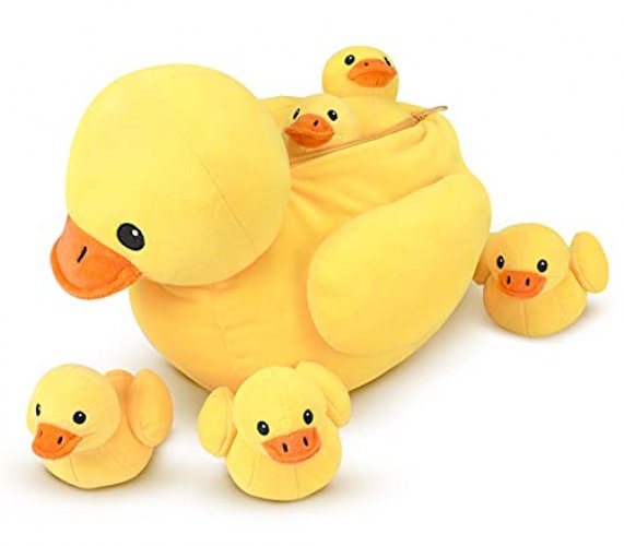 Cute Duck with Knife Plushies Toy, Soft Stuffed Animal Plush Doll Toys,  Plush Throw Pillow Gifts for Kids Adults (Yellow)