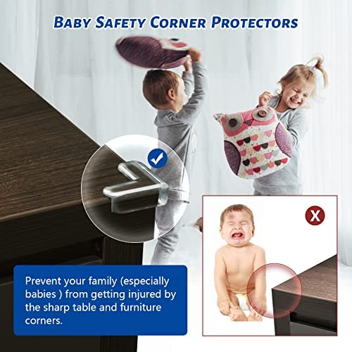 20-Pack) Safety Corner Protectors Guards, Baby Proofing Safety