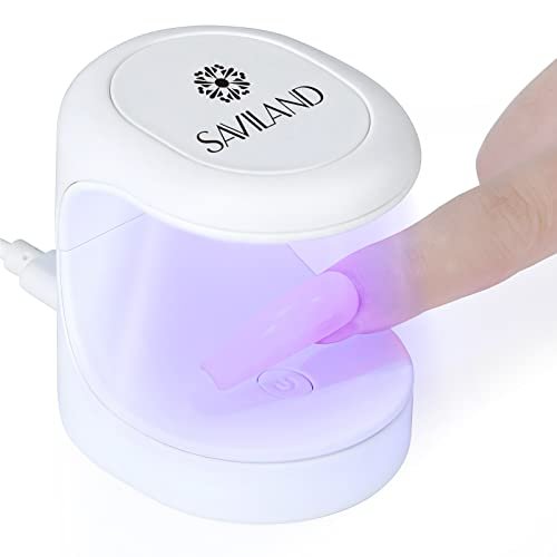 Saviland Mini Nail Lamp, Quick-Dry Gel Nail Lamp 16W, Portable U V Light  For Easy And Fast Nail Extension, U V Led Curing Lamp For Manicure Starters  - Imported Products from USA - iBhejo