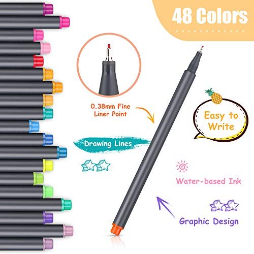 Ibayam Journal Pens Planner Pens Journaling Pens Note Taking Pens Fine  Point Pens Fine Tip Markers For Writing Coloring Drawing, Office School  Teache - Imported Products from USA - iBhejo