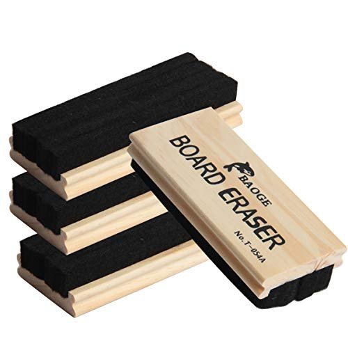 Ira Pollitt 4 Pack Premium Wool Felt Eraser Chalkboard Erasers