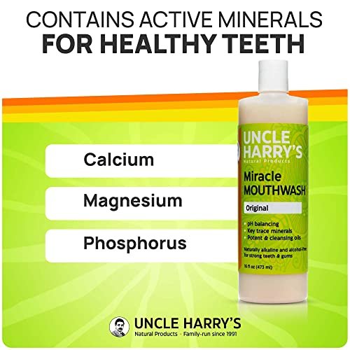 Uncle Harry'S Natural Alkalizing Miracle Mouthwash, Adult & Kids Mouthwash  For Bad Breath