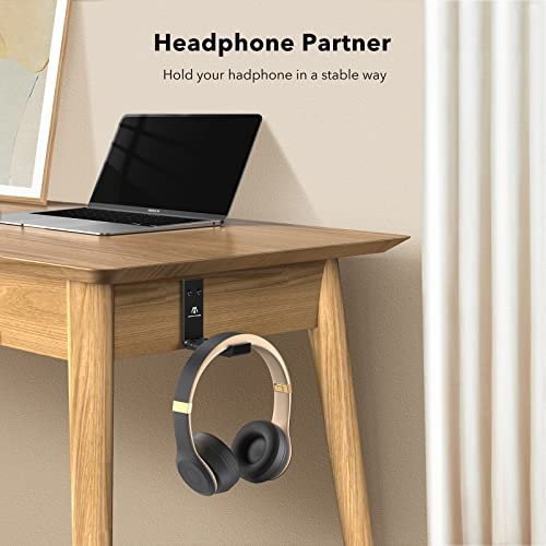 Apphome Headphone Stand Hanger Foldable Wall Hooks, Save Space Durable  Aluminum Headset Stand Holder For Universal Gaming Headset, Strong  Adhesive, B - Imported Products from USA - iBhejo