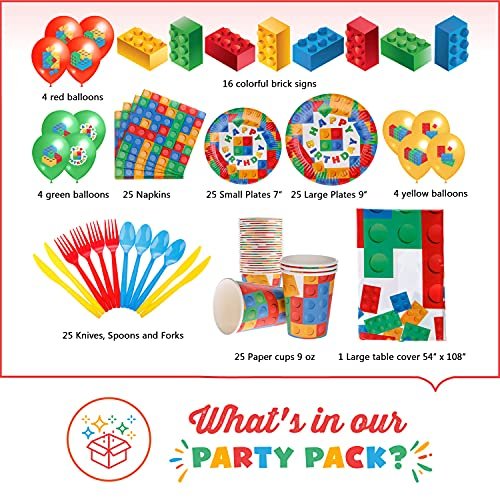 Building block party discount supplies