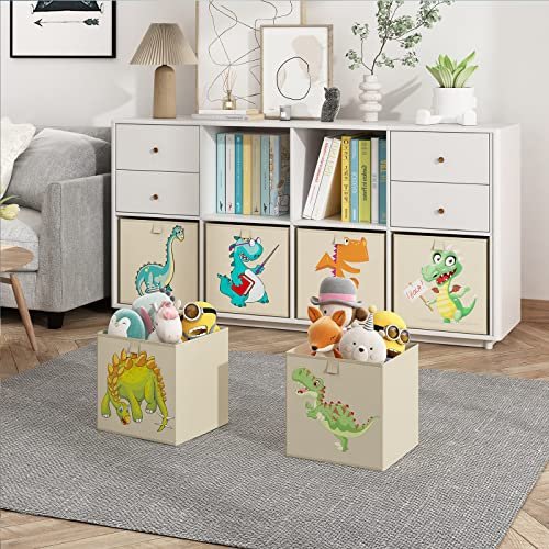Wisdom Star 6 Pack Fabric Storage Cubes with Handle, Foldable 11 Inch Cube  Storage Bins, Storage Baskets for Shelves, Storage Boxes for Organizing