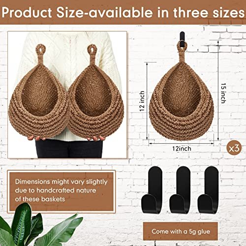 Hanging Wall Basket Teardrop Hanging Baskets Hanging Onion Basket Coat  Bohemian Storage Fruit Wall Hooks For Kitchen Wall Home Restaurant Storage  Gar - Imported Products from USA - iBhejo