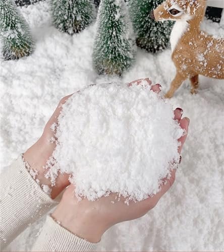 Yiquduo Diy Fake Snow, 10 Ounce Instant Snow Powder Add Water(1:20