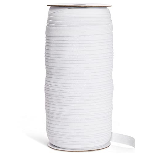 1/2 Inch Elastic White Elastic for Sewing Knit Elastic Band (1/2