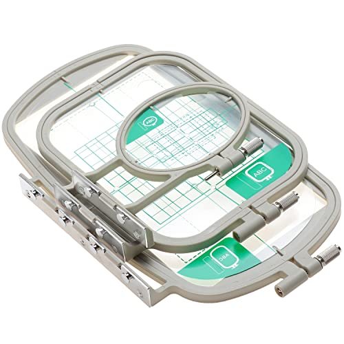 3-Piece Embroidery Hoop Set for Brother Embroidery Machines - SE400 PE500  LB6800 ---- SE270D SE350 SE400 PE-300S PE-400D PE500 HE-120 HE-240 LB-6770  LB-6800PRW 500D 900D 950D SB7050E 