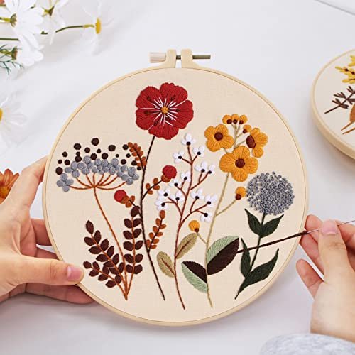  Embroidery Starters Kit with Pattern for Beginners, 4