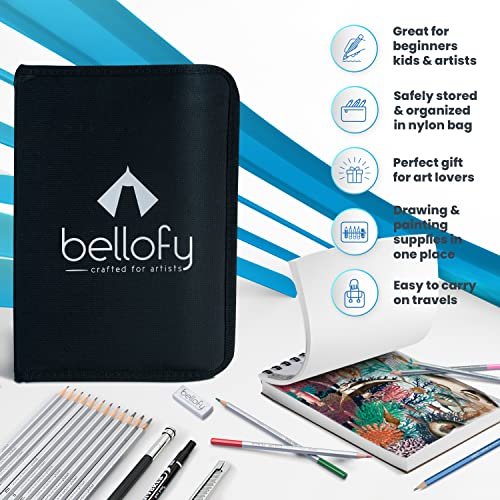  Bellofy 72 Pack Drawing Kit with 100 Sheets Drawing Pad, Art  Supplies for Adults, Beginners & Kids, Art Set with All Necessary Drawing  Supplies