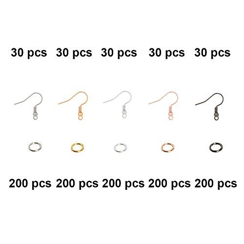 1150 Pcs Earring Hooks Open Jump Rings Hypoallergenic Bead Spring Fish Hook  Ear Hooks Stainless Steel Earring Making Supplies Kit For Diy Jewelry Mak -  Imported Products from USA - iBhejo