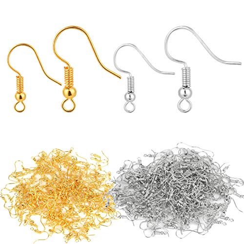 Bylion 400 Pieces Stainless Steel Earring Hooks, Fish Hooks Ear Wires  French Wire Hooks, Coil And Ball Style Nickel-Free Ear Wires For Jewelry  Making - Imported Products from USA - iBhejo