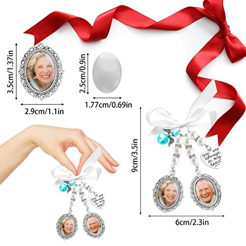Lusofie 1Pcs Wedding Bouquet Photo Charms Bridal Bouquet Charms For Wedding  Memory Bow Pearl Charm Lacy Oval Angel Charm Memorial Photo Charm You Are -  Imported Products from USA - iBhejo